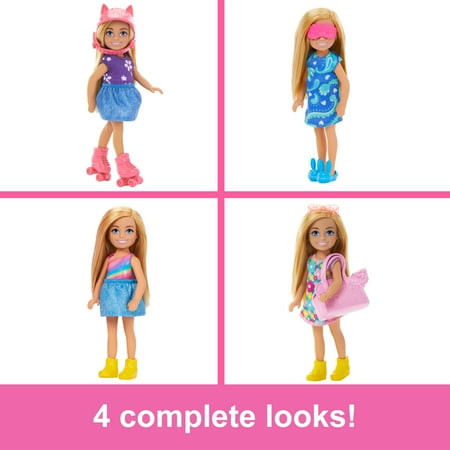 Barbie Chelsea Doll & Closet Toy Playset with Clothes & Accessories, Foldable Set for On-The-Go Play