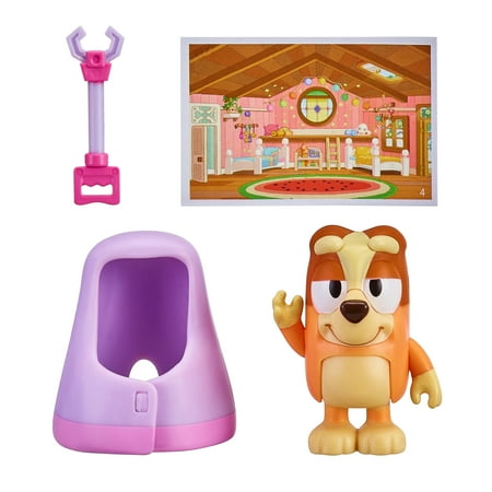 Bluey Story Starter Pack, 1 2-3" Plastic Toy Figure and Accessory, Multi-Color, Ages 3+, Styles Vary
