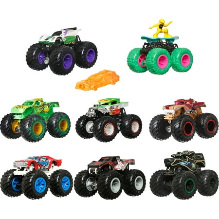 Hot Wheels Monster Trucks, 1:64 Scale Toy Truck & 1 Crushable Car (Selections May Vary)(Selections May Vary)Multicolor,