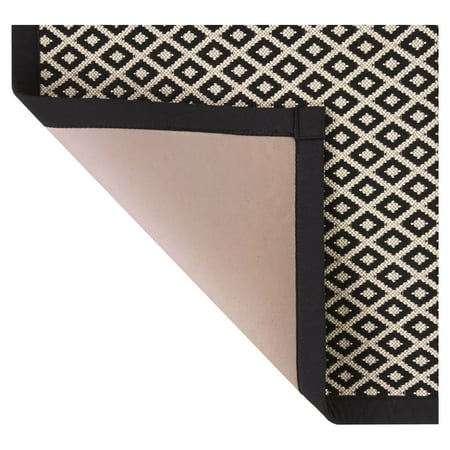 Better Homes & Gardens Black & White Diamond 20" x 34" Indoor Kitchen Rug - 65% Polypropylene, 35% Polyester