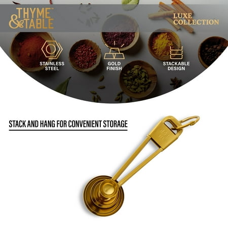 Thyme & Table 5-Piece Stainless Steel Measuring Spoon Set