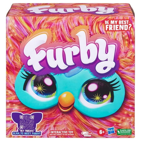 Furby Coral Plush Toy, Voice Activated, 15 Fashion Accessories, Interactive Toys, Ages 6+