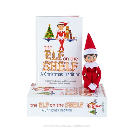 The Elf on the Shelf: A Christmas Tradition - Girl Scout Elf with Blue Eyes - Includes Artfully Illustrated Storybook, Keepsake Box and Official Adoption Certificate