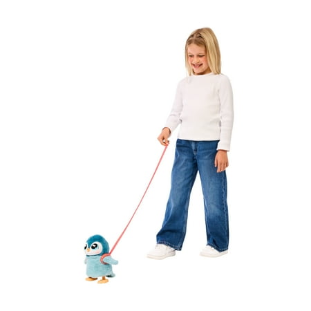 Little Live Pets My Walking Penguin Waddles, Interactive Gray Toy 25+ Sounds and Reactions, Ages 5+