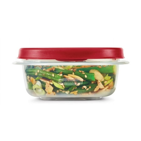 Rubbermaid EasyFindLids 24 Piece Food Storage Containers Variety Set, Red, Red