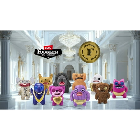Fuggler Gold Fuggs 9 inch (Teddy Bear Nightmare), Funny Ugly Monster Soft Plush Collectible Toy by ZURU