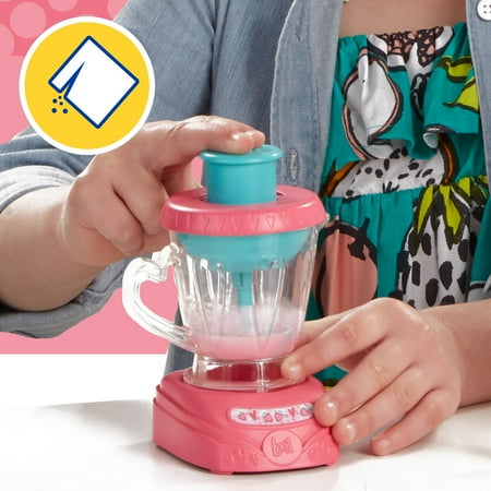 Baby Alive Magical Mixer Baby Doll Strawberry Shake, Blender, Drinks, Wets, Eats, Blonde Hair Toy, Strawberry Shake