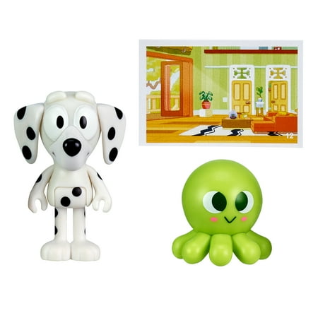 Bluey Story Starter Pack, 1 2-3" Plastic Toy Figure and Accessory, Multi-Color, Ages 3+, Styles Vary