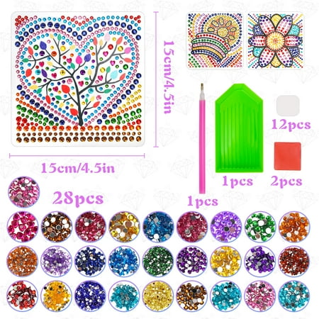 Diamond Painting Arts and Crafts for Kids Ages 7 8 9 10 11 12 Suncatcher Gem Cool 7 Year Old Birthday Girl Gifts Idea Presents for 7 8 9 10 11 12 Year Old Girls & Teens Fun Children Craft Sets