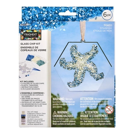 Fragment Effects Glass Chip Crafting Set, Starfish, 6 Piece