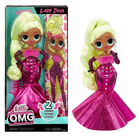 LOL Surprise OMG Lady Diva Fashion Doll with Fashions and Accessories, Ages 4+