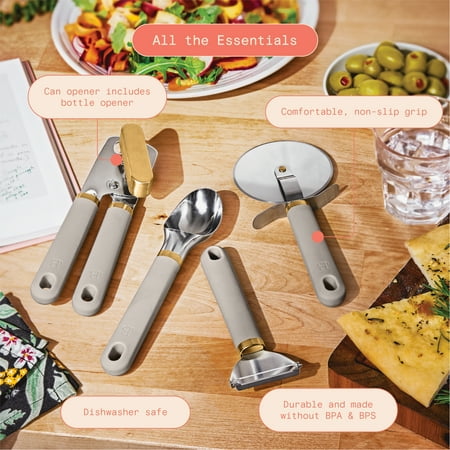 Beautiful 4-Piece Essentials Gadget Set, Porcini Taupe by Drew Barrymore