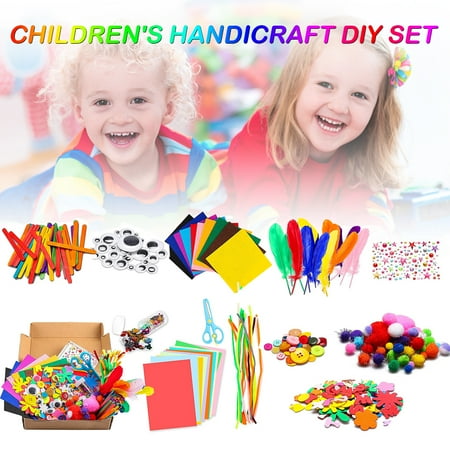 Duety 1000 Pcs Mega Kids Art Supplies?Art Craft Kit Supplies Art and Craft Supplies for Kids for Children Crafts for Children of Arts and Crafts in Parent Child Activity Classroom
