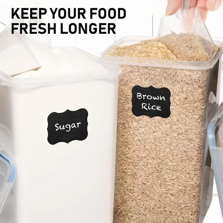 8.5L/287Oz Extra Large Airtight Food Storage Containers, 2 PACK Rice Flour Sugar Baking Supply Containers W/Lids, Airtight Pantry Containers for Kitchen Storage and Organization