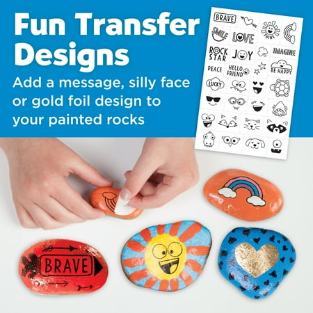 Creativity for Kids Hide and Seek Rock Painting Kit - Child Craft Kit for Boys and Girls