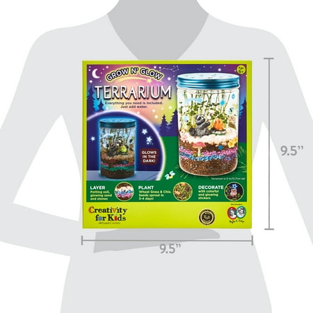 Creativity for Kids Grow N? Glow Terrarium ? Child Craft Activity for Boys and Girls