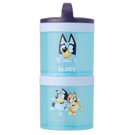 Whiskware Snack Container 2-Jar Bluey Blue, Blue