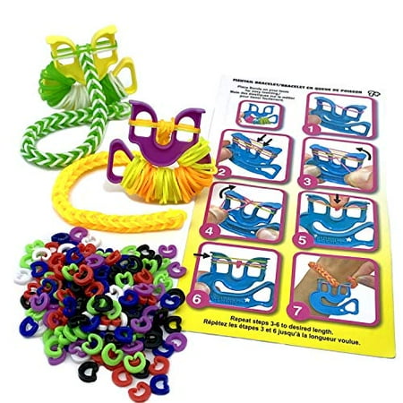 Rainbow Loom Neon Jumbo Bucket with 2X Happy Loom, 7+