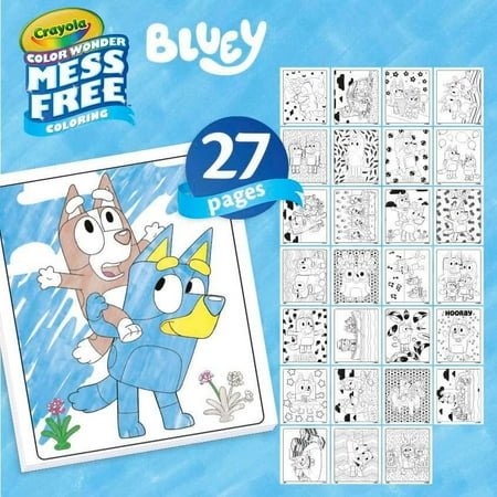 Crayola Color Wonder Bluey Activity Kit, Easter Basket Essentials, 27 Mess Free Coloring Pgs, 8 Markers, Stickers, Easter Crafts, Easter Gifts3+