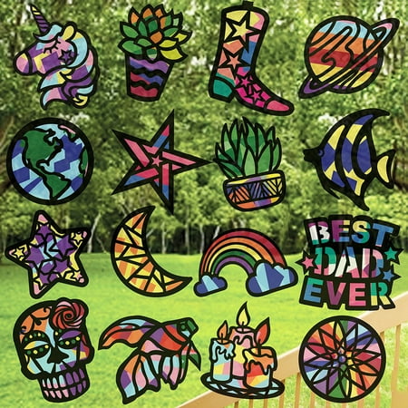 Vhale Suncatchers Stained Glass Effect Paper Craft Kit