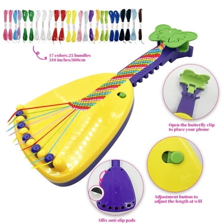 Syenll Braiding Bracelet Kit, Friendship Making Kit with Bracelets Maker, DIY Arts and Crafts Toy for 8-12 Year Old Girls