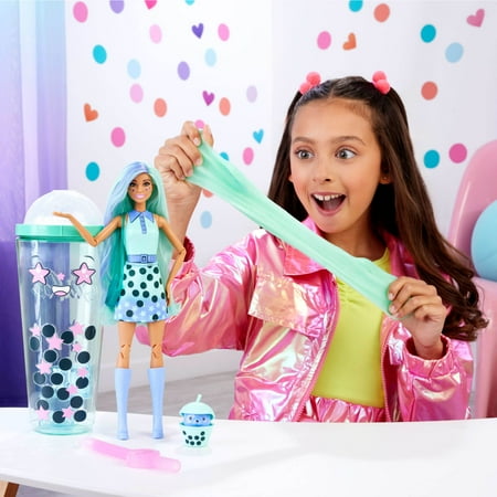 Barbie Pop Reveal Boba Tea Series Fashion Doll & Accessories Set with 8 Surprises (Styles May Vary)