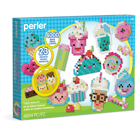 Perler Beads Sweets Fuse Bead Crafts for Kids, 4003 pcs, Ages 6 & up