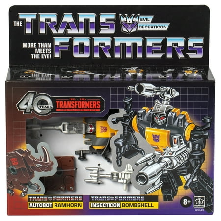 Transformers Toys Retro 40th Anniversary G1 Bombshell Toy & Ramhorn Toy 5? Action Figures