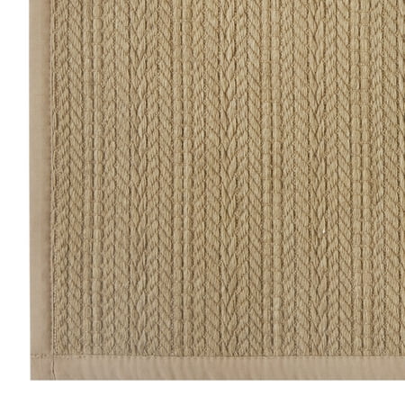(2 pack) Better Homes & Gardens Brown Weave Indoor Kitchen Rug - 20" x 34" - 100% Polyester - Neutral