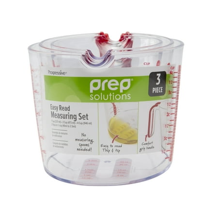 PrepSolutions 3 Piece Liquid Measuring Cup Set