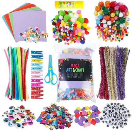 Arts and Crafts Supplies for Kids All in One DIY Crafting School Kindergarten