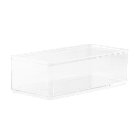 The Home Edit Large Clear Storage Bin Organizer Insert, 1 Piece, 9.37" x 2.95" x 4.38"