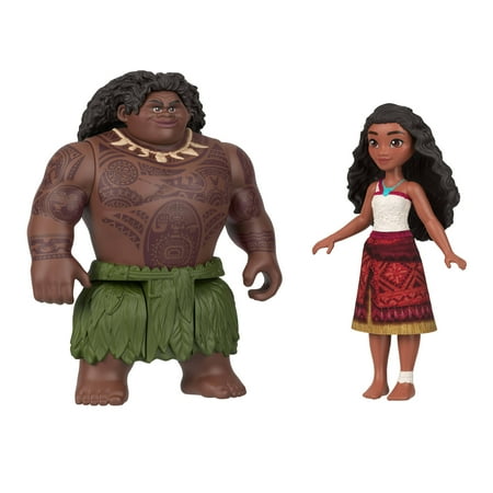 Disney Moana 2 Movie Moana & Maui Ocean Adventures 2-Pack Small Dolls & Accessory Set