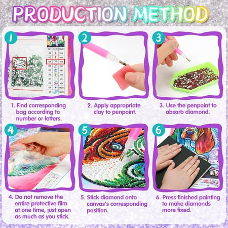 Gifts for 8 9 10 11 Year Old Girls, Diamond Arts Kits for Kids Age 8 9 10 11 12 Presents Arts and Crafts for Kids Teenage Girl Toys Gifts Age 6-8-10-12 Painting By Number for Children Adults