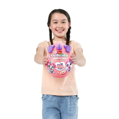 ZURU Rainbocorns Puppycorn Scent Surprise by ZURU Surprise Unboxing Soft Toy, Scented Puppy Plush for Girls, Slime