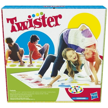 Twister Game with Spinner's Choice & Air Moves, 2+ Players, Non-Candy Easter Basket Stuffers Gifts