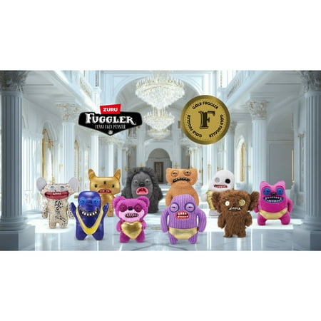Fuggler Gold Fuggs 9 inch (Grumpy Grumps), Funny Ugly Monster Soft Plush Collectible Toy by ZURU