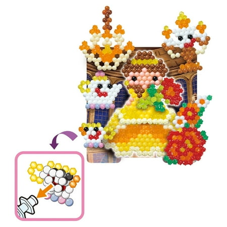 Aquabeads Disney Princess Creation Cube, Complete Arts & Crafts Bead Kit for Children - over 2,500 beads & Display Stand the create Belle, Ariel, Tiana, Rapunzel and more