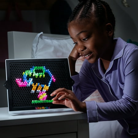 Lite-Brite Classic, Favorite Retro Toy - Create Art with Light, STEM and Unisex for Kids Ages 4+, 1 EA