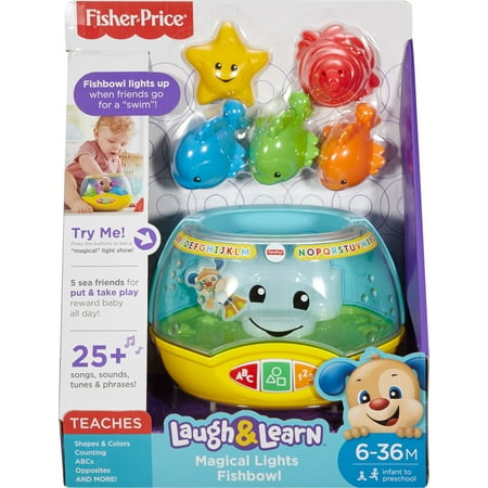 Fisher-Price Laugh & Learn Magical Lights Fishbowl Baby & Toddler Musical Learning Toy