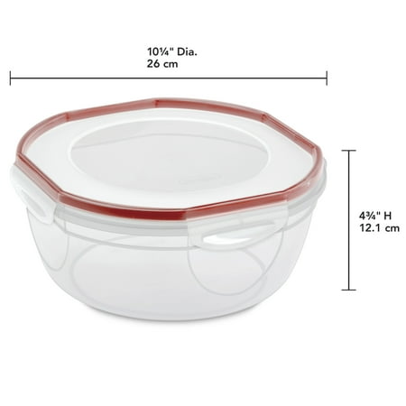 Sterilite Ultra?Seal? 4.7 Qt. Bowl Clear