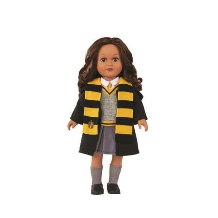 My Life As Harry Potter Hufflepuff Posable 18-inch Doll, Brunette Hair, Brown Eyes