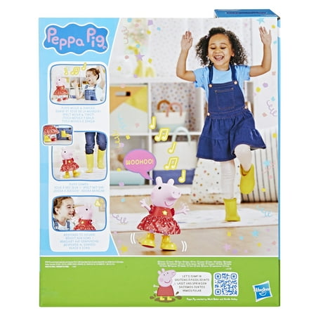 Peppa Pig Toys Peppa?s Muddy Puddles Party Doll, Musical Toys for Girls and Boys Ages 3+