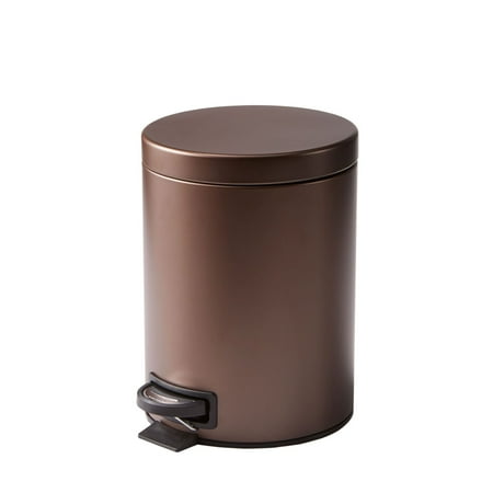 Better Homes & Gardens Bronze SS 1.3 Gallon Metal Bathroom Waste BasketBronze,