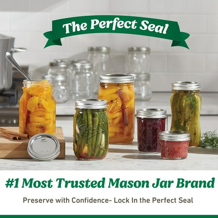 Ball Decorative Mason Jar with One Piece Stainless Steel Lid, gal. (128oz.), 1