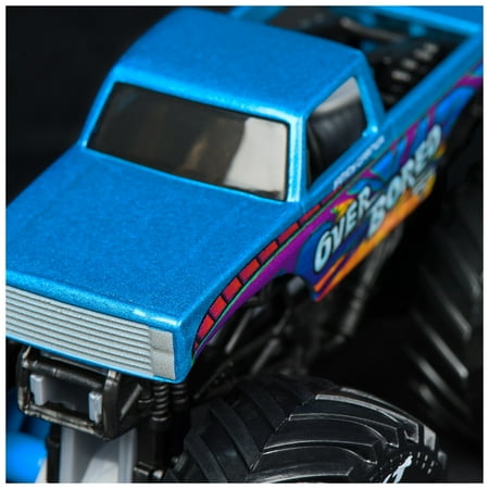 Monster Jam, Official Over Bored Monster Truck, Die-Cast Vehicle, 1:64 Scale, Kids Toys for Boys Ages 3 and up