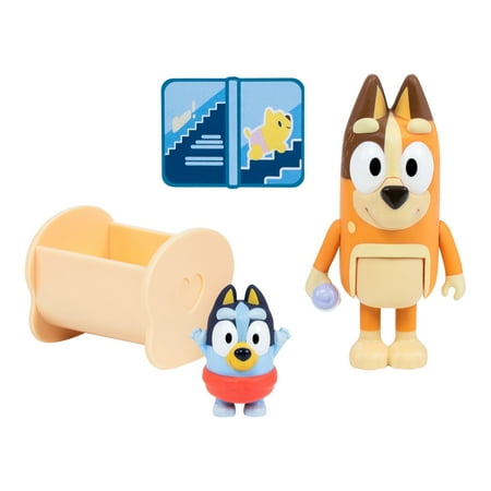 Bluey, 2-Pack Figure Set, Includes Baby Bluey, Toddler Toy