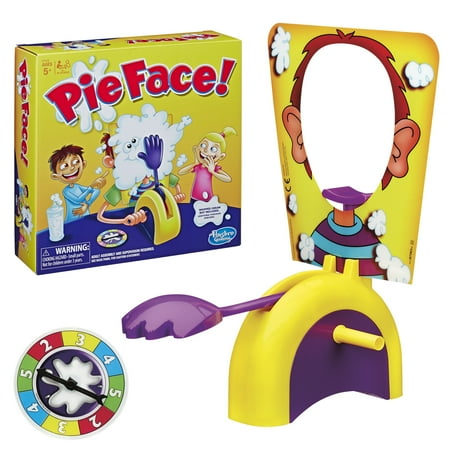 Pie Face Game, Whipped Cream Family Board Game for Kids, 2+ Players, Non-Candy Easter Basket Stuffers Gifts, Ages 5+