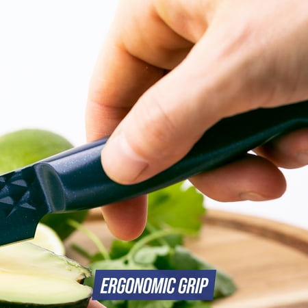 Blue Diamond Sharp Stone Nonstick Knife Set, 3-piece