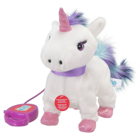 Kid Connection Electronic Walking Pet, Unicorn, Toddler Toys, 9in Tall